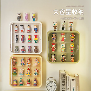 泡泡瑪特 盲盒 收納盒 展示架 透明 防塵 公仔 壁掛 免打孔 磁吸 現貨 超商取貨 免運 臺灣出貨 輕量化 多層設計