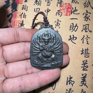 【免運 下單請先聊聊哦】仿古複古做舊老物件藏族密宗天鐵大威德金剛項鏈吊墜保平安