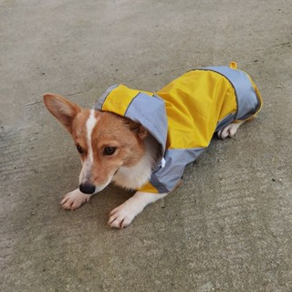 狗狗專用雨衣雙層斗篷雨披防水泰迪博美柯基金毛寵物戶外出防雨服 寵物衣服 寵物外出用品 狗狗雨衣 寵物外出雨衣 小型犬雨衣