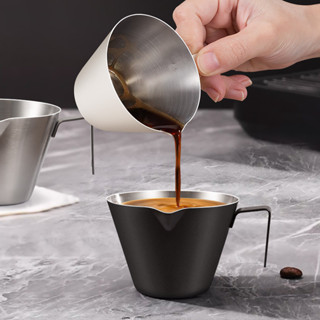 🔥損壞包賠 免運🔥金屬量杯意式濃縮咖啡盎司杯espresso不銹鋼萃取杯帶刻度杯100ml