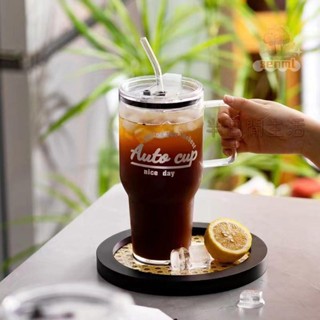 保溫杯 保冰杯 咖啡隨行杯 咖啡保溫杯 冰霸杯 吸管杯 夏季冰霸杯大容量水杯高顏值咖啡杯耐高溫玻璃杯便攜式車載杯