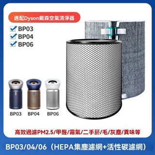 適用戴森DysonBig+Quiet BP03 BP04 BP06商用強效極靜甲醛偵測空氣清淨機HEPA&活性碳濾網濾芯
