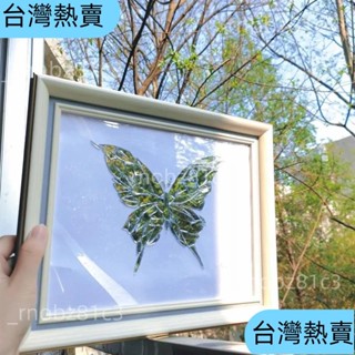 ✨臺灣精選✨碎鏡子蝴蝶diy相框手工材料包破碎的鏡片玻璃蝴蝶畵擺件自己動手 XFDC337