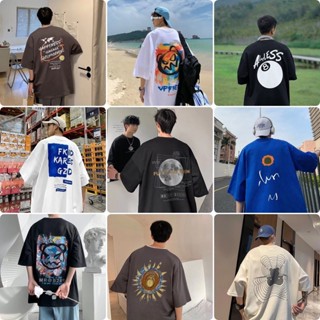 💟ＪＴ優選💟 🥨大碼短袖男 短T男生 五分袖男士【M-8XL】男夏季潮牌潮流oversize上衣情侶ins寬松半