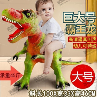 恐龍玩具軟膠超大號霸王龍三角龍模擬模型髮聲燈光靜態兒童禮物 PTLA