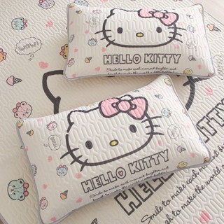 新品價 冰絲枕套 HelloKitty夏季冰絲乳膠枕套女童枕頭凱蒂貓纖維枕芯kt貓枕芯套