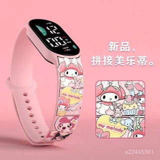 桃園熱賣✨【夜光靜音】美樂蒂手錶女輕奢森係初高中學生ins手錶高顔值夜光防水兒童手錶