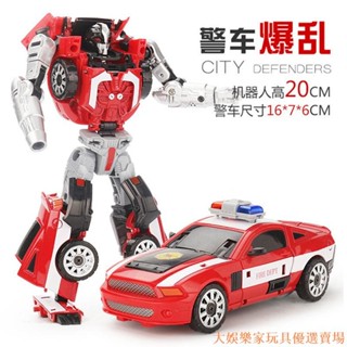 🔥活動熱賣🔥 合金版變形金剛機器人 玩具模型車 警車飛機消防車汽車人