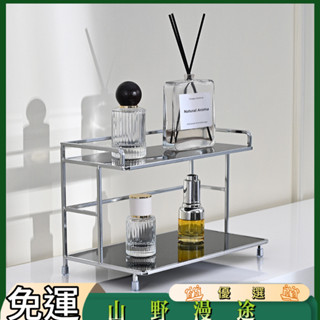 SYMT-廚房桌面水杯架小型置物架浴室化妝品收納架衛浴衛生間工位鐵架子