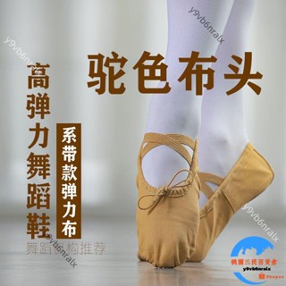 🔥臺灣出貨🔥成人兒童免系帶舞蹈鞋6到12歲 練功鞋軟底跳舞鞋貓爪鞋舞鞋女批發