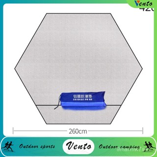 VENTO-戶外露營六角便攜式防潮墊摺疊帳篷配件地墊六邊形沙灘野營用品 WLNN