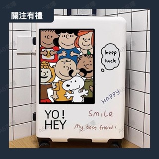 卡通可愛史努比個性貼紙 行李箱旅行箱拉杆箱電動車貼畫 防水大號貼紙貼畫 行李箱貼紙 多用途旅行箱貼紙0523a