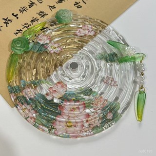 💥挑戰最低💥 荷花水波紋吧唧託徽章創意亞克力穀美收納盒穀子展示架學生送禮物