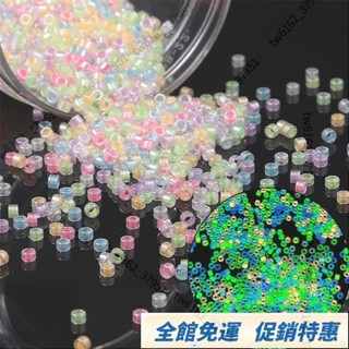 臺灣發貨🚚🚚[2.5mm]超優質發光米珠玻璃珠diy製作珠串材料玻璃管珠手工珠 配件包 DIY手工珠串