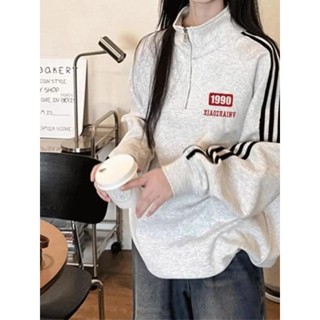 Codibook｜韓國 Wansmall 高領拉鍊寬鬆長袖上衣［預購］長袖上衣 T恤 女裝