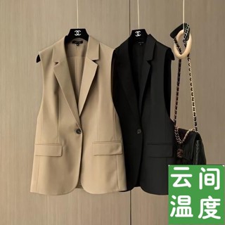 【ZFX闆娘自留】100公斤可穿 韓版馬甲外套女 大尺碼女裝 高檔時尚簡約氣質幹練有型20新款潮流韓版百搭西裝馬甲女