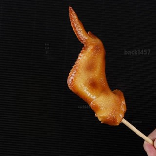 Pvc人造燒烤奧爾良烤雞翅食物模型魚裝飾攝影道具