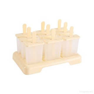 🔥臺灣發貨🔥 食用級PP冰塊模具 雪糕DIY長柄冰棒磨具 自製冰糕冰格盒 防竄味帶蓋