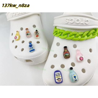 飲料瓶系列黃色淺粉咖啡色綠色Crocs Jbbtz花園鞋花手機殼首飾配件材料洞洞鞋配飾 特惠
