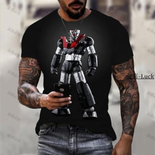 【今喜Luck】 0603男士 T 恤 Y2k 上衣高畫質印花 T 恤 Mazinger Z 20 Essentials