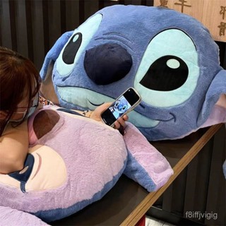 [包郵]超可愛卡通動漫史迪仔安琪雙麵超大抱枕沙發靠墊汽車腰靠 HK4U