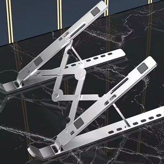 [慕雲免運🔥]全金屬筆記本電腦支架桌麵託架鋁閤金增高支撐架折疊便攜調節陞降最殺價🔥