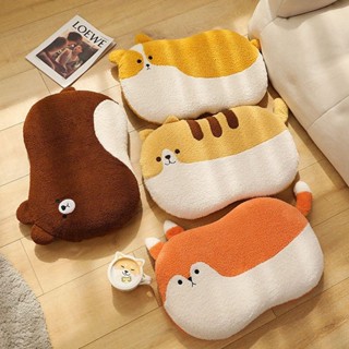Cute Grid❤ 兒童枕頭 貓肚子枕頭護頸椎助睡眠貓咪肚皮貓肚枕超柔記憶棉低枕芯睡覺含芯