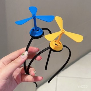 💥臺灣熱銷💥 風車風扇髮箍搞怪創意可愛髮卡個性節日兒童成人趣味頭箍網紅頭飾 6SUA