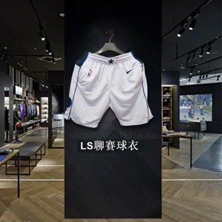 免運 代購 正品 籃球服 籃球衣 球衣 美版達拉斯獨行俠隊球褲歐文東契奇籃球褲版短褲運動城市復古版sw