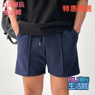 💓限時特惠💓素色 男士 極簡 棉質 短褲 夏季 彈力 運動 休閒 五分短褲 大尺寸 M-3XL