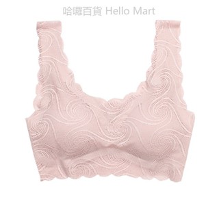 【新品下殺】日系蕾絲無鋼圈美背文胸一片式無痕運動內衣少女睡眠聚攏胸罩新品