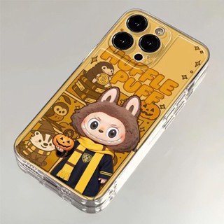 熱賣爆款labubu蘋果手機殼赫奇帕奇labubu手機殼適用蘋果iPhone15promax16個性13全包14軟套