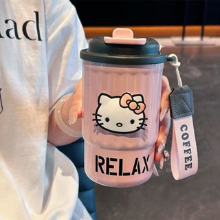 🌸現24H出庫臺灣精品🌸卡通杯 馬克杯 保溫杯高顔值ins水杯不銹鋼316吸管便攜咖啡杯學生簡約雙飲隨手杯小烏優選