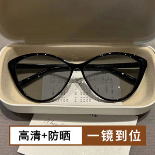 新款復古風純欲素顏貓眼套鏡框TR90超輕防藍光顯瘦潮ins高顏值544