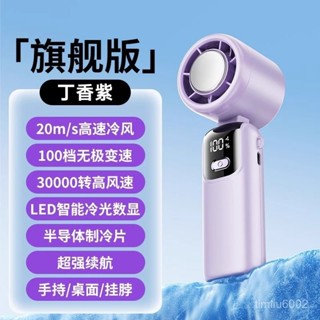 【臺灣發貨】新款手持小風扇半導體冰敷製冷USB充電行動式學生靜音大風力
