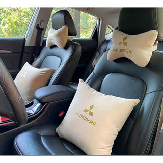 三菱汽車頭枕頸枕靠背墊腰 車載抱枕靠枕 適用 ZINGER Sport Outlander Pajero 汽車頭枕 抱枕