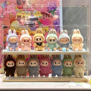 熱銷*410泡泡瑪特展示盒公仔盒公仔收納盒公仔展示盒壓克力展示盒收納盒展示櫃適用搪膠公仔a心動馬卡龍
