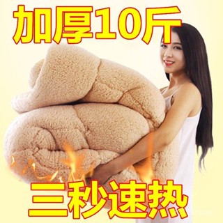 🔥臺灣火爆🔥【3秒速熱】特厚10斤羊羔絨被子雙麵絨法蘭絨速暖被子加厚棉被芯 7LYH