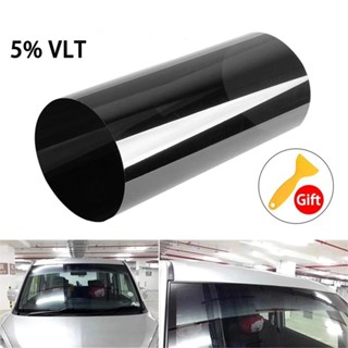 嘉義出貨♕20*150Cm 5% VLT車窗黑色防曬霜 汽車前擋風玻璃遮陽簾 通用汽車遮陽板隔熱蓋 汽車配件