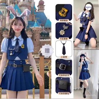 新店低價🔥【2119人收藏】兔子警官衣服硃迪cos服漫展成人硃迪cos服長袖兔子警長套裝二次元