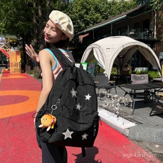 星星揹包 百搭時尚雙肩包 潮流大學生 大容量超輕時尚辣妹書包 國中 國高大容量書包 多口袋揹包 筆電後揹包 旅行包