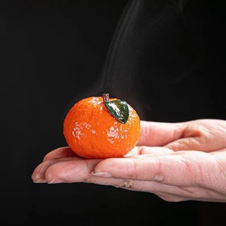 🔥臺灣出貨🔥【96%好評率】吉祥如意變色茶具配件精品茶玩可養創意茶盤小擺件桔子個性