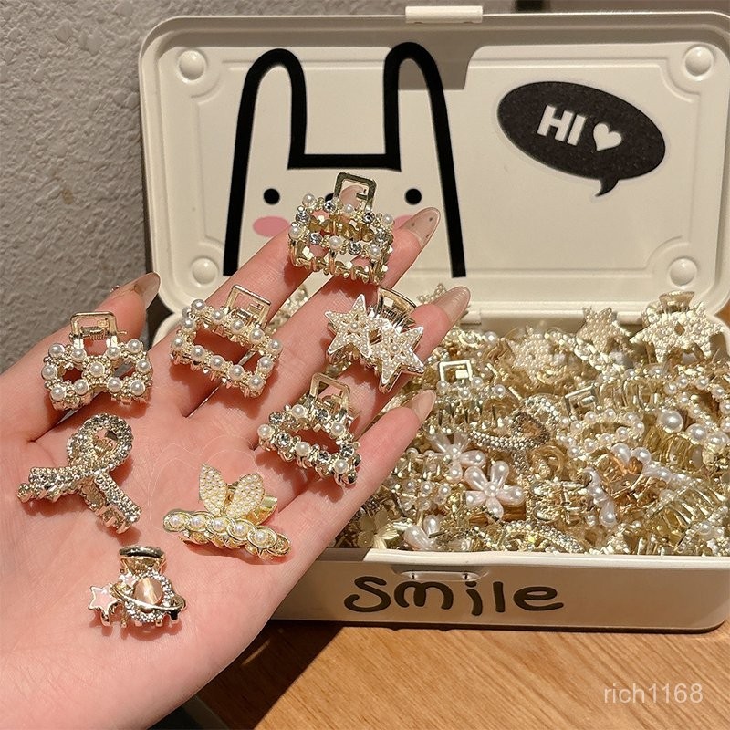 【小優】精美髮飾【1.7萬人收藏】半紮髮夾女小巧精緻側邊碎髮夾劉海小抓夾2024新款後腦勺夾子頭飾 P1OE