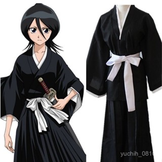 【臺灣熱銷】日係動漫服死神cos和服朽木露琪亞動漫cosplay死霸和風套裝送腰帶