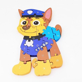 ~五折兒童益智玩具 汪汪隊 拼圖玩具 26字母數字寶寶早教啟蒙認知