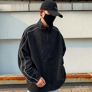 ✨川崎先生✨簡約立領風衣【100%純棉】2024秋季男士立領開衫潮流新款韓版寬鬆休閒外套風衣夾剋百搭衣服 DWQB