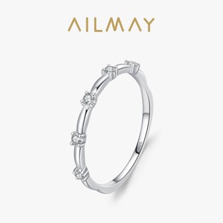 AILMAY✨正品授權✨香港直發韓係S925純銀新款精緻小巧閃鑽戒指女簡約ins百搭疊戴風指環 女生戒指 韓版戒指
