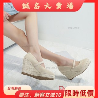 🎇桃園出貨+發票🎉小尺碼高跟鞋 10cm 正韓跟鞋 厚底皮鞋女 ol 厚底增高鞋 女生休閒鞋 春季厚底女鞋 坡跟漁夫