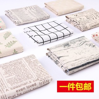 🔥24h桃園有貨🔥【店鋪熱銷】ins北歐桌布格子餐巾桌墊拍照道具背景布木紋布美食攝影擺拍裝飾 UX2O