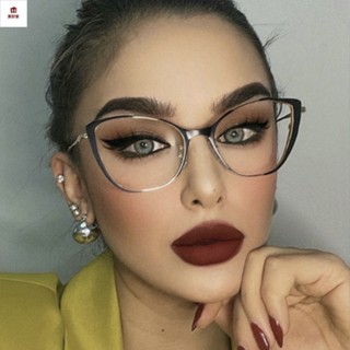 老花眼鏡 新款老花鏡歐美潮流三角眼鏡框貓眼個性時尚ins顯年輕老光眼鏡